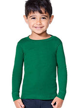 Load image into Gallery viewer, RABBIT SKINS 100% Combed Ringspun Cotton Toddler Long Sleeve Baby Rib Pajama Top, Black, 3T
