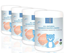 Load image into Gallery viewer, Disposable Cloth Bamboo Diaper Liners –Fragrance Free, Chlorine Free &amp; Eco-Friendly , Flushable Biodegradable Reusable Liners for Cloth Diaper - 100 Sheets per roll
