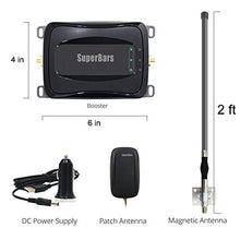 Load image into Gallery viewer, SuperBars Cell Phone Booster for Truck, Trailer Truck, RV, SUV, Vehicle, Van, Compatible All US Carriers- Verizon, AT&amp;T, Sprint, T-Mobile 2G 3G 4G LTE on All Cellular Devices Cell Signal Booster
