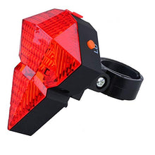 Load image into Gallery viewer, BESTSUN USB Rechargeable Bicycle Tail Lights Bike Cycling Safety Zone Tail Light 8 LED with 2 Red Safety Lines for Cycling Hiking
