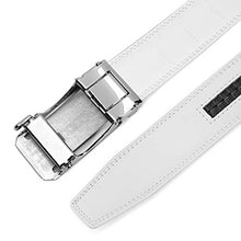 Load image into Gallery viewer, CLUBBELTS - Men's Genuine Leather Ratchet Adjustable Belt with Automatic Buckle, 1.4" Wide, for Men’s Dress Casual Belt
