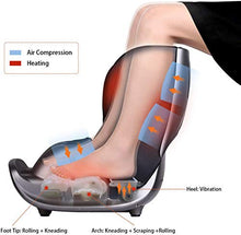 Load image into Gallery viewer, Naipo Foot and Calf Massager Foldable Machine Shiatsu Rolling Tapping and Air Compression Feet Massage with Heat, Leg Beautician Massager
