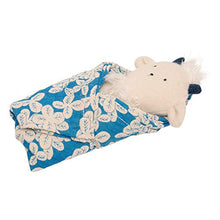 Load image into Gallery viewer, Manhattan Toy Embroidered Plush Goat Baby Rattle + Soft Cotton Burp Cloth, 16 x 16 Inches
