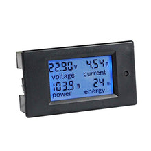 Load image into Gallery viewer, bayite DC 6.5-100V 0-100A LCD Display Digital Current Voltage Power Energy Meter Multimeter Ammeter Voltmeter with 100A Current Shunt
