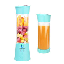 Load image into Gallery viewer, Diwenhouse Portable Blender - Personal Size Blender for Shakes and Smoothies, USB Rechargeable Electric Mini Juice Cup Blender for Travel, 16oz, Blue
