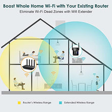 Load image into Gallery viewer, rockspace WiFi Extender - 1.2 Gigabit Wireless Signal Booster up to 2640sq.ft - 5 GHz/2.4 GHz Dual Band Amplifier with Ethernet Port, Wireless Internet Repeater Gigabit Wired Mode in 8 Second Setup
