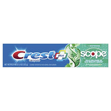Load image into Gallery viewer, Crest + Scope Complete Whitening Toothpaste Minty Fresh oz, Mint, 5.4 Ounce
