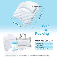 Load image into Gallery viewer, Beautybaby Anti-mold Bathtub Spa Pillow[2020 Upgraded] Bath Pillows for tub, with Non-Slip 8 Large Strong Suction Cups, Free Machine Washable Bag
