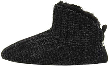 Load image into Gallery viewer, Dearfoams Women's Chenille Bootie Slipper, Black, Medium
