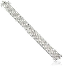 Load image into Gallery viewer, NATALIA DRAKE 2 Cttw Diamond Antique Reproduction Interlocking Infinity Bracelet Set for Women in Rhodium Plated Brass (Color H-J)
