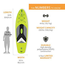 Load image into Gallery viewer, Lifetime 90891 Horizon 100 Stand-Up Paddleboard, 2 Pack, Paddles Included, Lime Green, 10'
