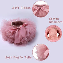 Load image into Gallery viewer, Newborn Photography Props Outfits Baby Girls Tutu Skirt with Diaper Cover Pink Tulle Fluffy Tutu for Baby Girl Baby Girls Soft Tutu Skirt Headband Set
