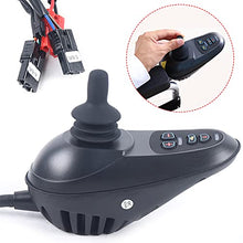 Load image into Gallery viewer, Wheelchair LED Command Joystick, DC 24V Waterproof Electric Power Wheelchair Controller Part LED 6 Keys Joystick for Folding Electric Wheelchair Hall Rocker Omnidirectional
