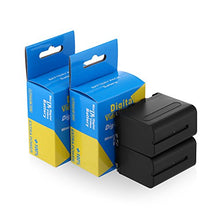 Load image into Gallery viewer, Powerextra 4 Pack Replacement Sony NP-F970 Battery &amp; 4-Channel Battery LCD Charger Compatible with Sony DCR-VX2100, DSR-PD150, DSR-PD170, FDR-AX1, HDR-AX2000, HDR-FX1, HDR-FX7, HDR-FX1000, HVL-LBPB
