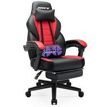 Load image into Gallery viewer, LEMBERI Video Game Chairs with footrest，Massage Gamer Chair，Big and Tall Gaming Chair 400lb Capacity，Gaming Chairs for Adults Teens，Racing Style Gaming Computer Chair with Headrest and Lumbar Support
