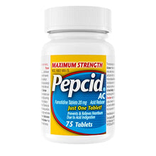 Load image into Gallery viewer, Pepcid AC Maximum Strength for Heartburn Prevention &amp; Relief, 75 ct

