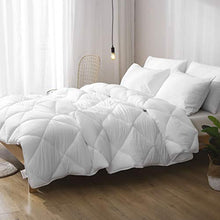 Load image into Gallery viewer, APSMILE 3 Pieces All-Season Down Alternative Comforter Set with Shams, Ultra-Soft Cloud Fluffy Cooling Breathable Microfiber Quilted Bed Comforter Duvet (King, White)
