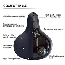 Load image into Gallery viewer, OXYVAN Bike Seat Most Comfortable Universal Replacement Bicycle Seat Cushion Dual Shock Absorbing Ball Wide Bicycle Saddle for Men Women, Black
