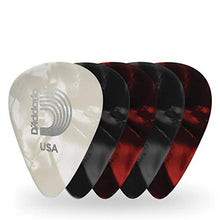 Load image into Gallery viewer, D'Addario Accessories Pearl Celluloid Guitar Picks, 25 Pack, Assorted (1CAPX-25)
