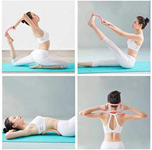 Load image into Gallery viewer, Pilates Ring Exercise Equipment for Inner &amp; Outer Thigh, Abs, Legs, Muscle Strength includes Resistance Bands for Butt Squat Workout, Body Balance Stability &amp; a Yoga Ring for Men and Women Fitness
