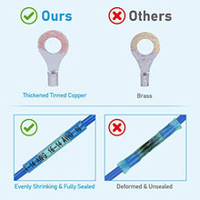 Load image into Gallery viewer, TICONN 540 PCS Heat Shrink Wire Connectors, Waterproof Automotive Marine Electrical Terminals Kit, Crimp Connector Assortment - Ring Fork Hook Spade Butt Splices (540PCS Combo)
