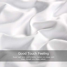 Load image into Gallery viewer, HooSeen 4-Pieces Bed Sheets Set 1800 Series Microfiber-Wrinkle &amp; Fade Resistant, Deep Pocket, Hypoallergenic Bedding Set, Pillow Case (White, King)
