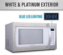 Load image into Gallery viewer, Farberware Professional FMO13AHTBKF 1.3 Cu. Ft. 1100-Watt Microwave Oven with Smart Sensor Cooking, ECO Mode and Blue LED Lighting, Matte Black
