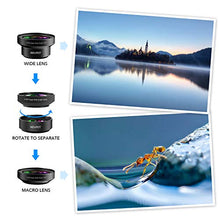 Load image into Gallery viewer, Phone Camera Lens, NOVPOT Pro Phone Lens Kit, 25X Zoom Telephoto Lens, 0.45X Wide Angle Lens &amp; 15X Macro Lens Compatible with iPhone,iPad,Most Android Phones and Smartphones with Tripod
