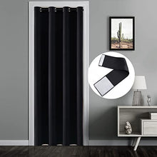 Load image into Gallery viewer, Divider Cover for Front Door Screen,Privacy Thermal Insulation Soundproofing Black Out Curtains for Bedroom Doorway Tapestry Closet Bathroom Patio Sliding Glass Doors,80 Inches Long
