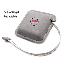 Load image into Gallery viewer, Tape Measure 150 cm 60 inch Push Button Tape Body Measuring Soft Retractable for Sewing Double-Sided Tailor Leather Ruler
