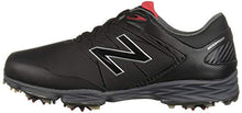 Load image into Gallery viewer, New Balance Men's Striker Waterproof Spiked Comfort Golf Shoe, Black/red, 13 D D US
