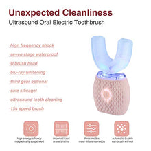 Load image into Gallery viewer, Ultrasonic Toothbrush Automatic Toothbrush for Adults Upgraded Rechargeable Automatic Toothbrush Teeth Whitening Toothbrush Wireless Charging Pink
