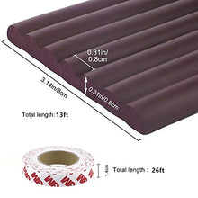 Load image into Gallery viewer, Baby Proofing Safe Edge &amp; Corner Guards Cushion 13ft - Thickened Child Safety Furniture Bumper &amp; Table Protectors. Pre-Taped Corners(W Brown)
