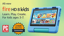 Load image into Gallery viewer, Amazon Fire HD 8 Kids tablet, 8" HD display, ages 3-7, includes 2-year worry-free guarantee, Kid-Proof Case, 32 GB, (2022 release), Blue
