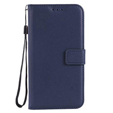 Load image into Gallery viewer, Leather Wallet Phone Case for Samsung Galaxy J3 V/J 3 2016/J36V/Sky/Express Prime/Amp Prime with Credit Card Holder Slot Kickstand Cover and Cell Accessories Glaxay Sol J3V J36 J320V J320A Cases Blue

