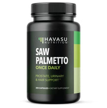 Load image into Gallery viewer, Saw Palmetto Prostate Supplements for Men as Potent DHT Blocker for Hair Growth and Beta Blocker to Decrease Frequent Urination (Saw Palmetto Once Daily, 200 Count)
