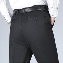 Load image into Gallery viewer, Andongnywell Men's High Rise Skinny Stretchy Pants Slim Fit Slacks Tapered Trousers with Hidden Waist (Dark Gray,30)
