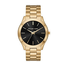 Load image into Gallery viewer, Michael Kors Men's Slim Runway Quartz Stainless-Steel Strap, Gold, 22 Casual Watch (Model: MK8621)
