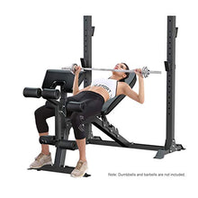 Load image into Gallery viewer, Murtisol Olympic Weight Bench, 5-Level Adjustable for Weight-Lifting&amp;Full-Body Workout, 265lbs Weight Capacity, for Home use Indoor, Black
