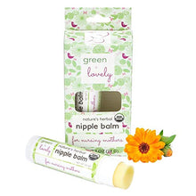 Load image into Gallery viewer, Nature's Herbal Nipple Balm, Calming Nursing Ointment, Breastfeeding Cream, Certified Organic. Easy Application, 2 x 0.5 oz Sticks. Silky &amp; Calendula Infused.
