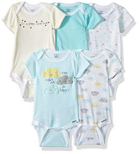 Load image into Gallery viewer, Gerber Baby 5-Pack Variety Onesies Bodysuits, Clouds, 6-9 Months
