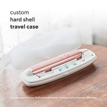 Load image into Gallery viewer, AquaSonic VIBE Series Ultra Whitening Pink Electric Toothbrush - 8 DuPont Brush Heads &amp; Travel Case Included - Sonic 40,000 VPM Motor &amp; Wireless Charging - 4 Modes w Smart Timer - Satin Rose Gold
