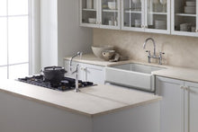 Load image into Gallery viewer, KOHLER Whitehaven Farmhouse Sink, Self-Trimming Tall Apron Front, K-6489-0, White
