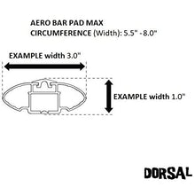 Load image into Gallery viewer, DORSAL Aero Narrow Crossbar Roof Rack Pads for Car Surfboard Kayak SUP Snowboard Racks 20/28/34 Inch Long [Pair] Black 28"

