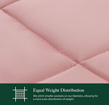 Load image into Gallery viewer, LUNA Adult Weighted Blanket | Natural Silky Cooling Bamboo &amp; Premium Glass Beads | 12 lbs - 48x72 - Full Size Bed | Designed in USA | Heavy Cool Weight for Hot &amp; Cold Sleepers | Pink
