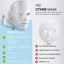 Load image into Gallery viewer, Darnlight LED Light Therapy Mask - 7 Color LED Face Mask Light Therapy Facial Treatment - Blue &amp; Red Light Therapy Mask for Acne Fine Lines Wrinkles &amp; Rosacea
