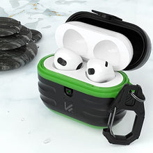 Load image into Gallery viewer, Airpods 3 Case Cover, Waterproof Airpods 3rd Generation Case with Keychain, KMMIN Hard TPU Protector for AirPod 3rd Gen,Wireless Charging Airpods Accessories for Men Women,Front LED Visible Light
