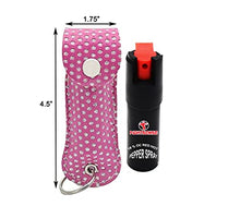 Load image into Gallery viewer, FIGHTSENSE Women Self Defense Kit W/Pepper Spray and Lipstick Stun Gun W/Flashlight, 25Burst, 1.6µC Painful Charge, Rechargeable Battery, Includes Keychain Leather Pouch(Pink/PBSpray)
