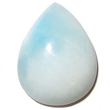 Load image into Gallery viewer, Satin Crystals Larimar Cabochon 1.3" Collectible Drop Gemstone New Age Blue Cloud Peace Relaxation Stress Release Stone Dominican Republic C08
