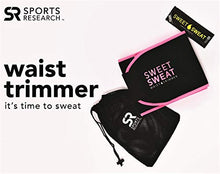 Load image into Gallery viewer, Sweet Sweat Premium Waist Trimmer (Pink Logo) for Men &amp; Women ~ Includes Free Sample of Sweet Sweat Gel! (SM: 8" Width x 35" Length)
